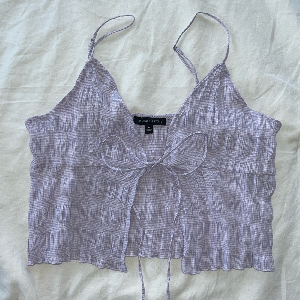 KENDALL & KYLIE FRONT TIE TOP